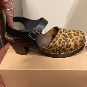 Lotta of Stockholm Highwood Leopard clog Mary Jane